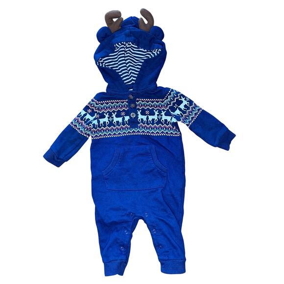 3-6M Baby Reindeer Winter One-Piece Outerwear Cat & Jack - Picture 1 of 1